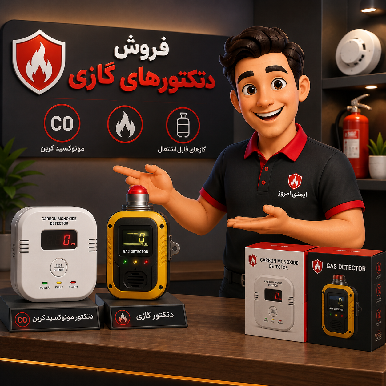 دتکتور مونوکسیدکربن و دتکتورگازی